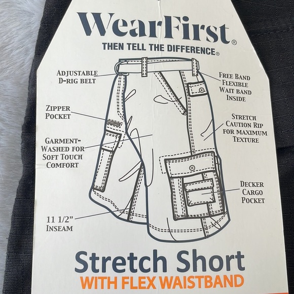 Wearfirst - Mens Legacy Belted Cargo Shorts - Picture 4 of 5